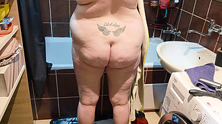 Husband Always Gets Turned On Watching His Chubby Wife Shower - Real Amateur Married Couple