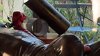 Teasing, CBT, Breath Play and BJ in Latex and Fishnets