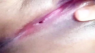 Teen Hard Nipples Clit Rubbing Orgasm and Creampie Pussy Squirting and Peeing on Bed Then Licking Cum at the End