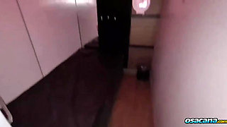 Busty hottie visits swinger house to suck several strangers' dicks