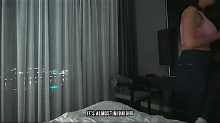 Is it a dream? Step son fucks step mom in hotel share room