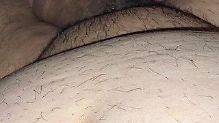 Blonde step mom grabs step son by the balls and try to jerk him off