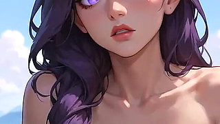 Mountainside Melody: Solo Purple Hour