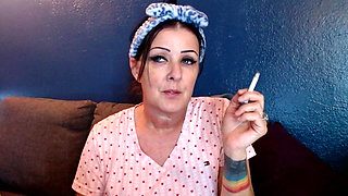 Lovely Woman Smoking with You
