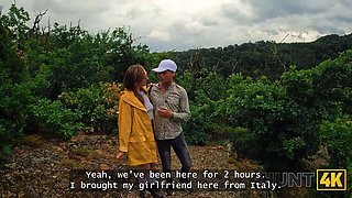 Hunt4k. she sucked a shaft and smooched her boyfriend after