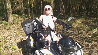Horny German Granny Gets Hot While Walking and Seeks Adventure
