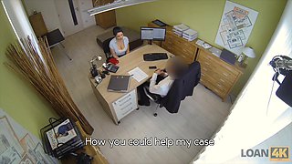 Brunette Alex Black Fucked by Agent to Secure Loan