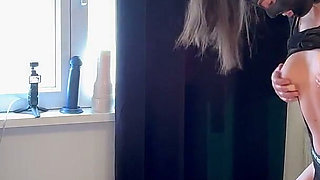 69 Strap-on Deepthroat Training and Blowjob Edging