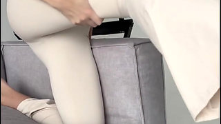 perfect home yoga - ass in tight leggings - sexy goddess