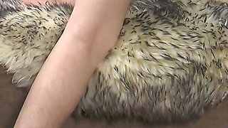 Mia Cute Long Legs Brunette Hotplay with Pussy on Sofa