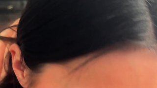 Hot Brunette Girlfriend POV Blowjob