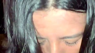 My hot girlfriend takes my cock