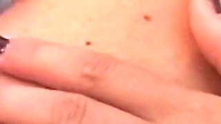 Beautiful Amateur Blonde Girl with Perfect Tits Enjoys with Fingers in Pussy