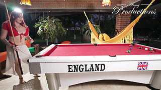 Redhead Hotwife Meets a Huge Black Stranger for a Risky Pool Table Encounter