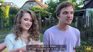 Naughty Teen Girl Shows Natural Tits on Czech Street & Cheats on BF - POV Hardcore Pick Up Sex