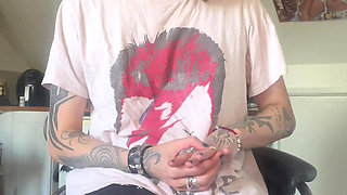 Skinny Goth Huge Belly Rapid Pregnancy at the Doctors Office