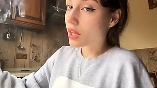 Pretty Russian Smoking