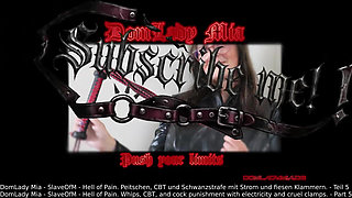 Slaveofm. Hell of Agony Whip, CBT, Electricity, and Nasty Clamps Part 5 V 8