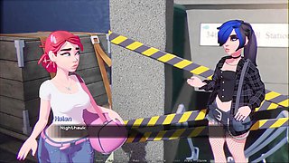 Sub sandwich fun with girls feeding the subway monster