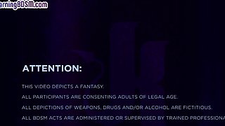 BDSM anal babe throat fucked and whipped by dominant guy