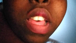 Let's see how deep my fingers go Teen(18+) shoves her fingers down her throat.