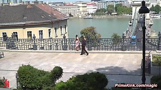 Humilated and strip naked in public
