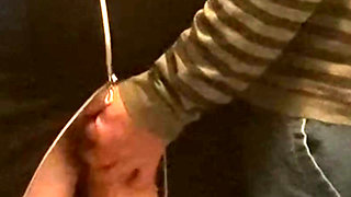 Perv Old Man Fingering Pussy in Subway!