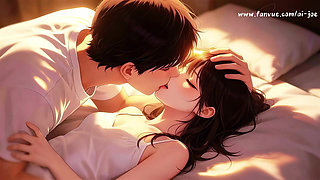 In front of my friend, She actually did such a thing to me.This is just too exciting.. EP-2.AI-generated