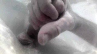 Underwater masturbation and cum
