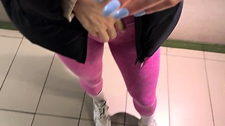MY BOYFRIEND and I had a QUICKIE in a PUBLIC TOILET during