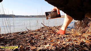 My New Kinky Pee Compilation Outdoors. My Hairy Butterfly Pussy Pissing