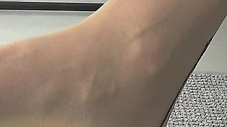 Teasing in Stockings and High Heels