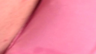 I Lick, Spit and Caress a Dick with My Tongue Through Pink Satin Panties