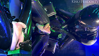 Heavy Rubber Double Fisting Birds Eye 4K Ft Mistress Lunatika