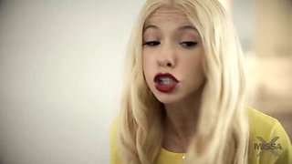Petite Blonde Kenzie Reeves Gets Creampie & Facial - Taboo Reality Fuck
