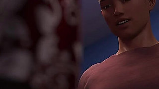 A Wife and Stepmother Awam Main Edition #8 Shopping Boobs Show