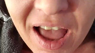 Julie Satisfies Herself in the Relaxation Room