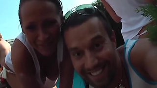 Amateur Cum Swallow And Gangbang Orgy In My Backyard With Many Girls With Jasmine Rouge, Zafira May And Macy Luna Gold