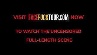 Amateur Latina Threesome Gives Sloppy Blowjob & Deep Throat to Big Gringo Cock