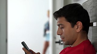 Stepmom Gets Caught Naked