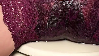 Desperate to Pee in My New Lingerie