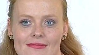 Redhead Adult Star Uses Dildo and Sucks Cock