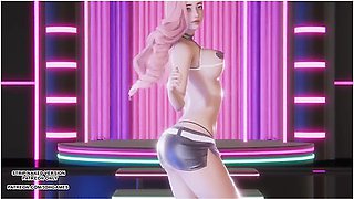 [mmd] Kara - Cupid Seraphine Sexy Kpop Dance 4k League Of Legends Kda Korean Dance