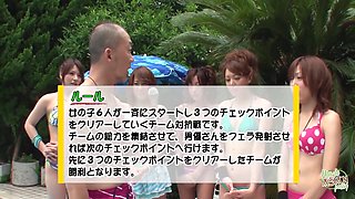 It Was A Party At The Pool, And There Were A Lot Of Sexy People In Attendance - Ina Katori, Akari Hoshino And China Mimura