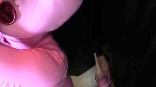 Fetish schoolgirls in latex using bdsm toys