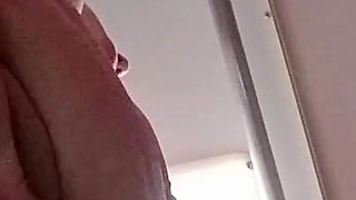 Sexy Horny MILF Mastebates and Shows Tits After Shower