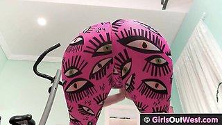 Pubic hair trailer with irresistible doll from Girls Out West