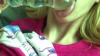 College Blonde Naughty Toy Masturbation
