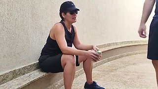 Lesbian Football Bet Lost - Amateur Brazilian Girl Pays Mechanic Friend With Blowjob & Outdoor Sex