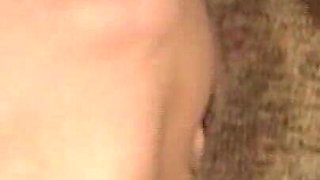 BBC Stretching Pussy Wide with Dripping Blowjob and Foot Worship